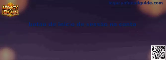 Botão de inicio de sessão na conta