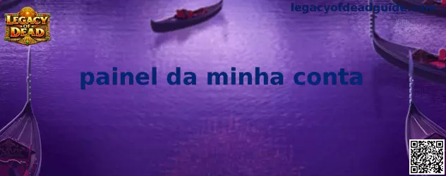 Painel da minha conta interfaz de usuario